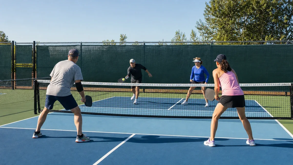 Beginner Doubles Pickleball Strategy: Where to Stand, What to Hit, and How to Talk